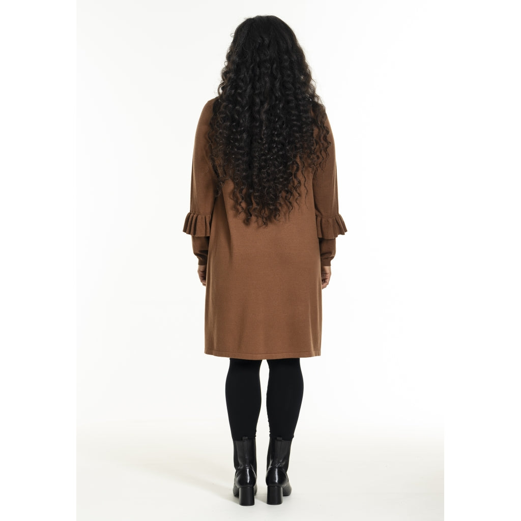 Studio SGitten knitted dress Dress Camel