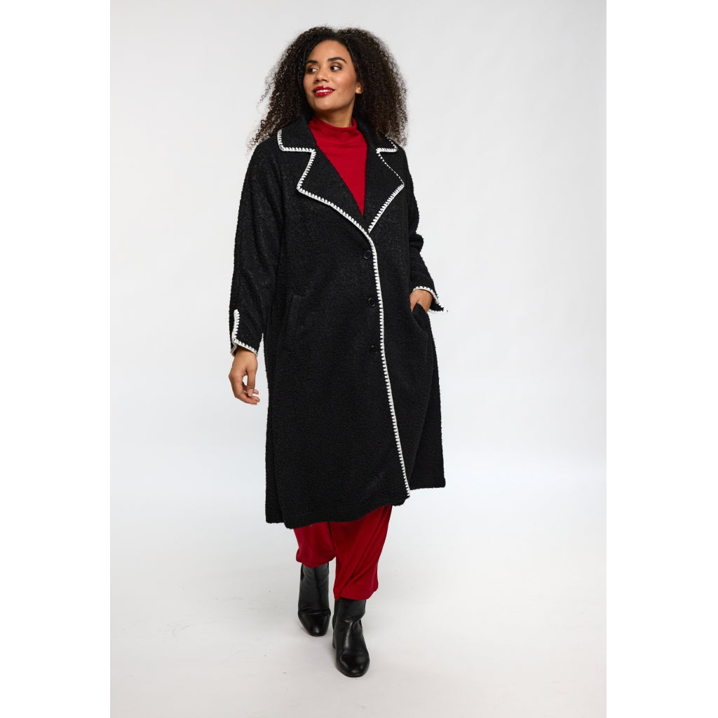 Studio SGrethe Long Cardigan/coat Cardigan/Coat Black