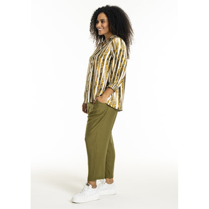 Studio SGrit Shirt Shirt White/green stripes