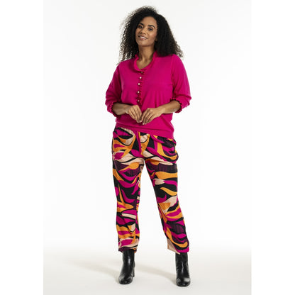 Studio SGry Trousers Trousers Black pink and orange stripes