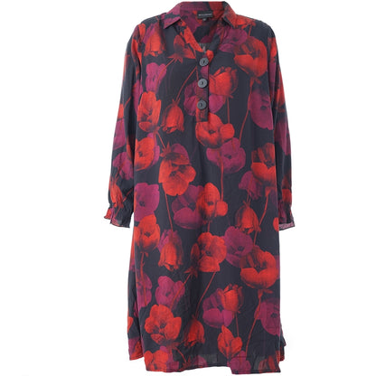 Studio SGunda Dress Dress Black with Red Flower