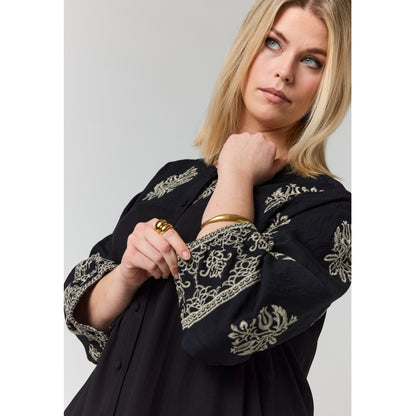 Studio SGunder Dress with embroidery Dress Black