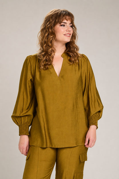 Studio SHannah Shirt Shirt Curry