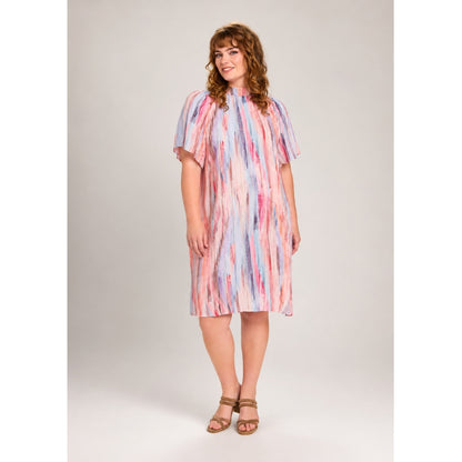 Studio SHelena Dress Dress Pink with gold stripes