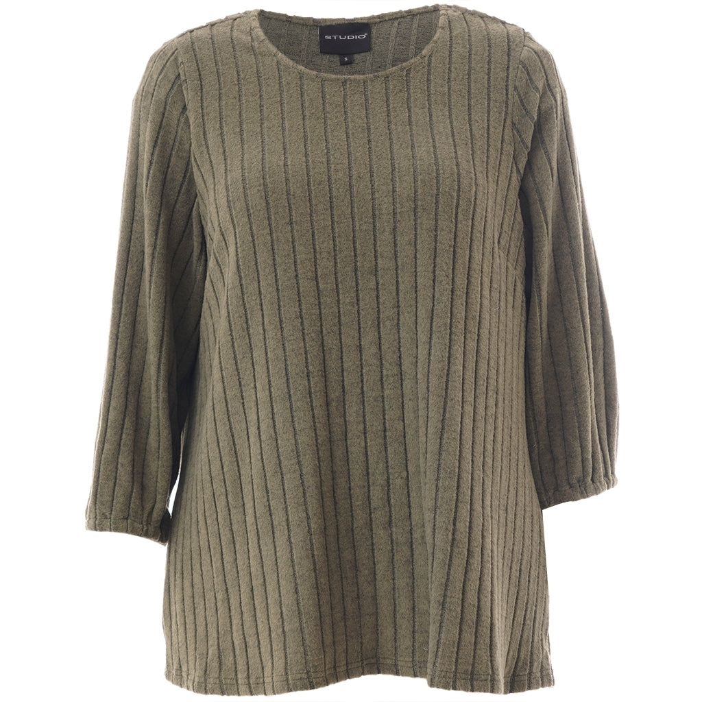 Studio SIlana Knitted Blouse Blouse Green