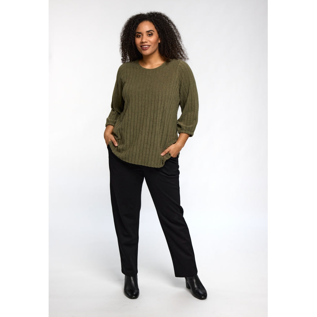 Studio SIlana Knitted Blouse Blouse Green