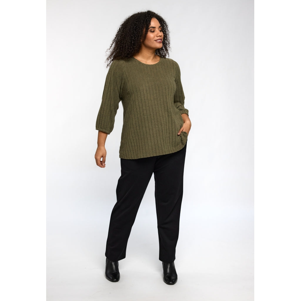 Studio SIlana Knitted Blouse Blouse Green