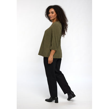 Studio SIlana Knitted Blouse Blouse Green