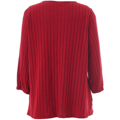 Studio SIlana Knitted Blouse Blouse Red