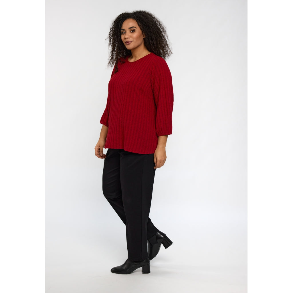 Studio SIlana Knitted Blouse Blouse Red