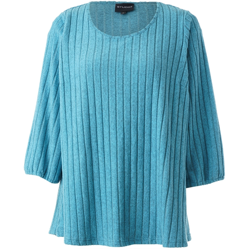 Studio SIlana Knitted Blouse Blouse Turquoise