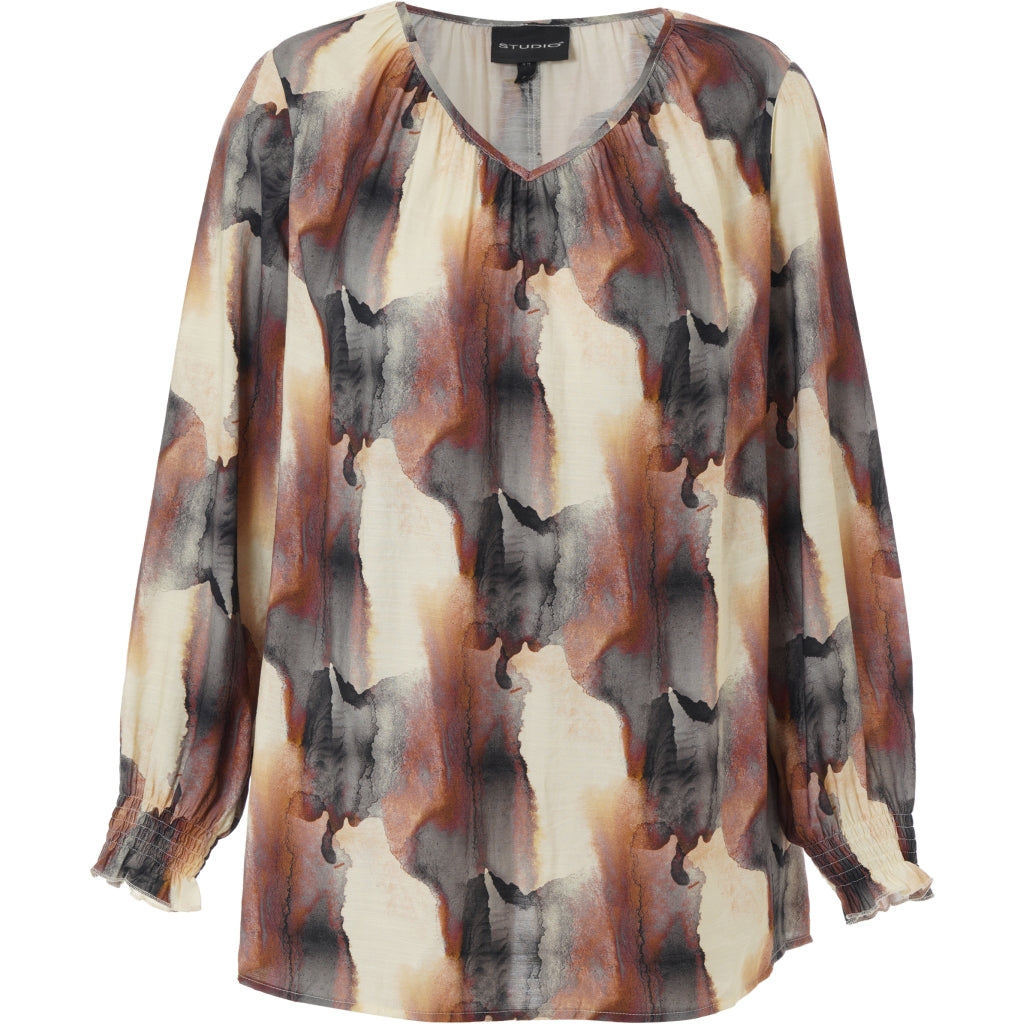 Studio SIngred Blouse Blouse Black offwhite clouds