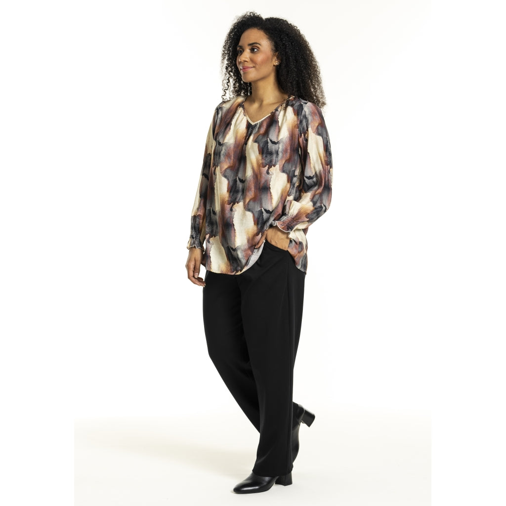 Studio SIngred Blouse Blouse Black offwhite clouds