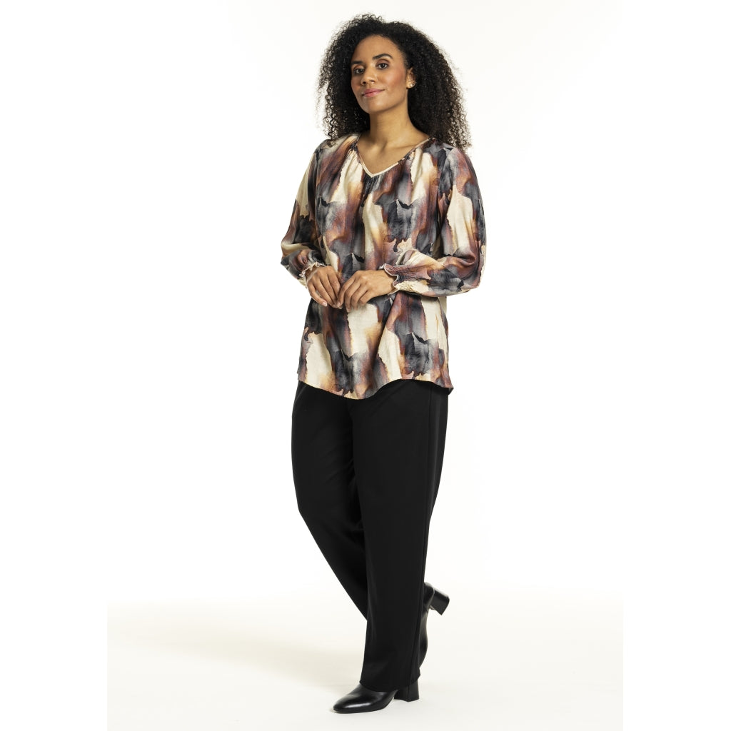 Studio SIngred Blouse Blouse Black offwhite clouds