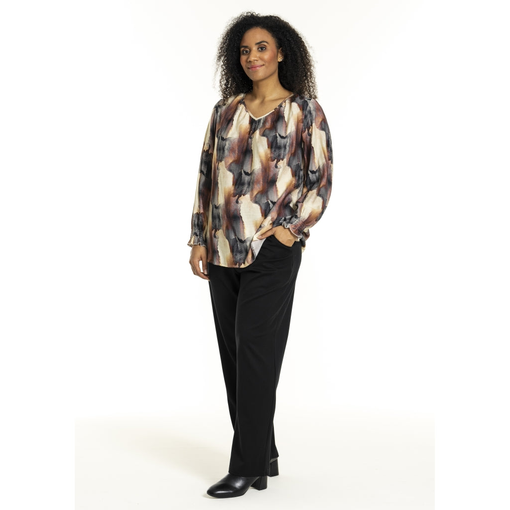Studio SIngred Blouse Blouse Black offwhite clouds
