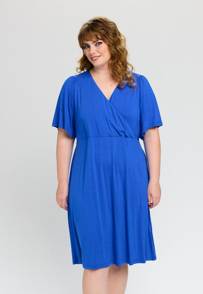 Studio SIsabella wrap dress without print Dress Blue