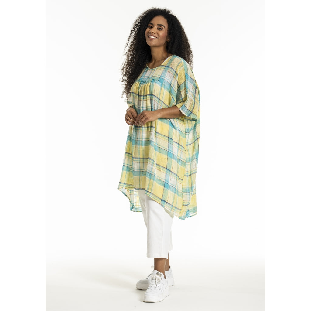 Studio SJanita Dress Dress Blue yellow check