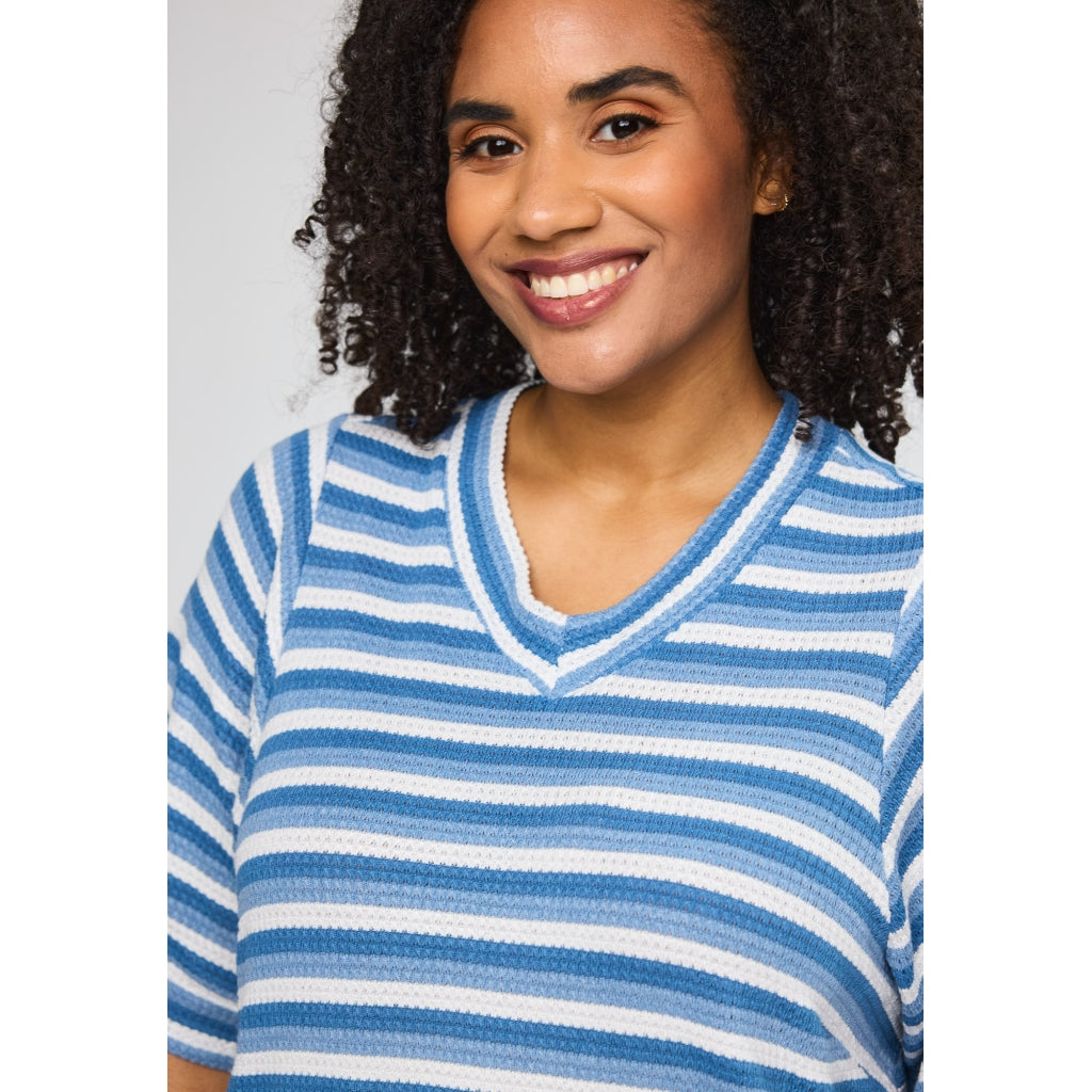 Studio SJessia Blouse Blouse Blue white stripe