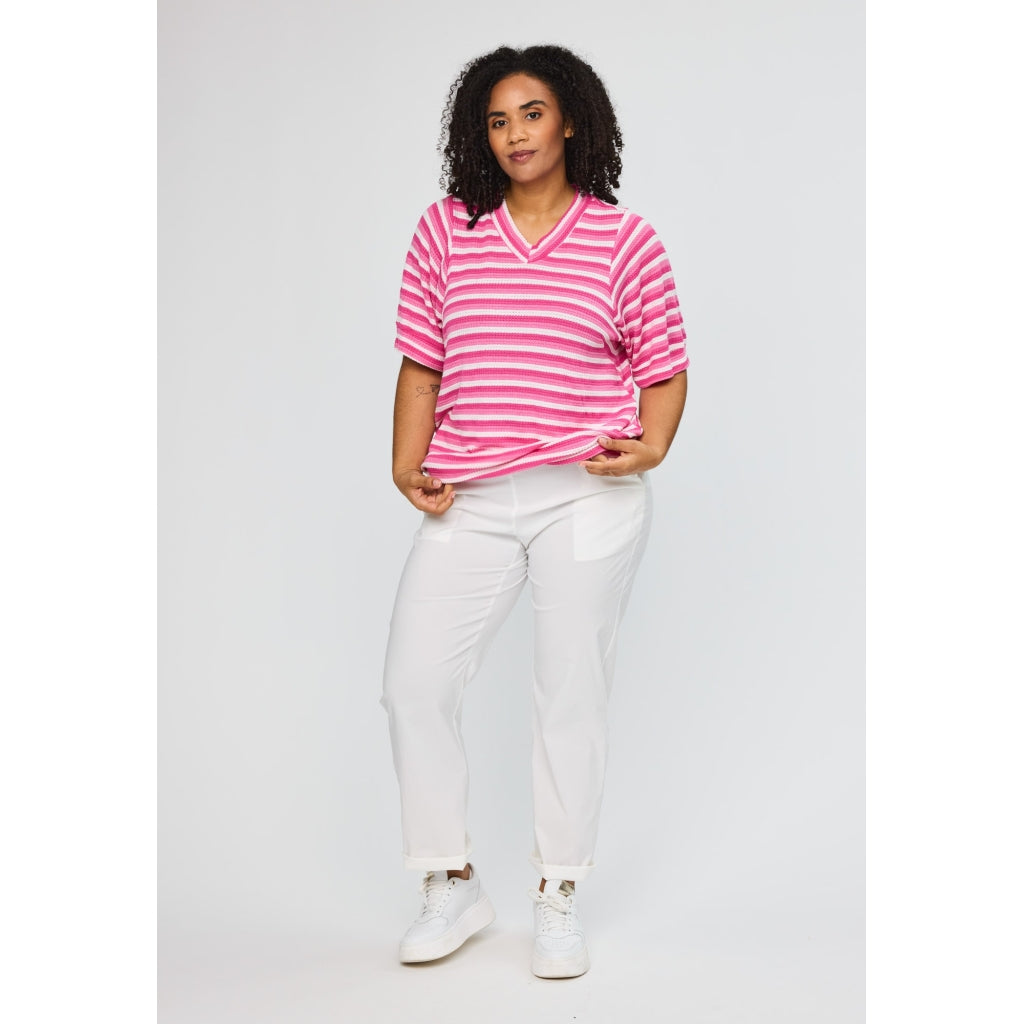 Studio SJessia Blouse Blouse Pink white stripe