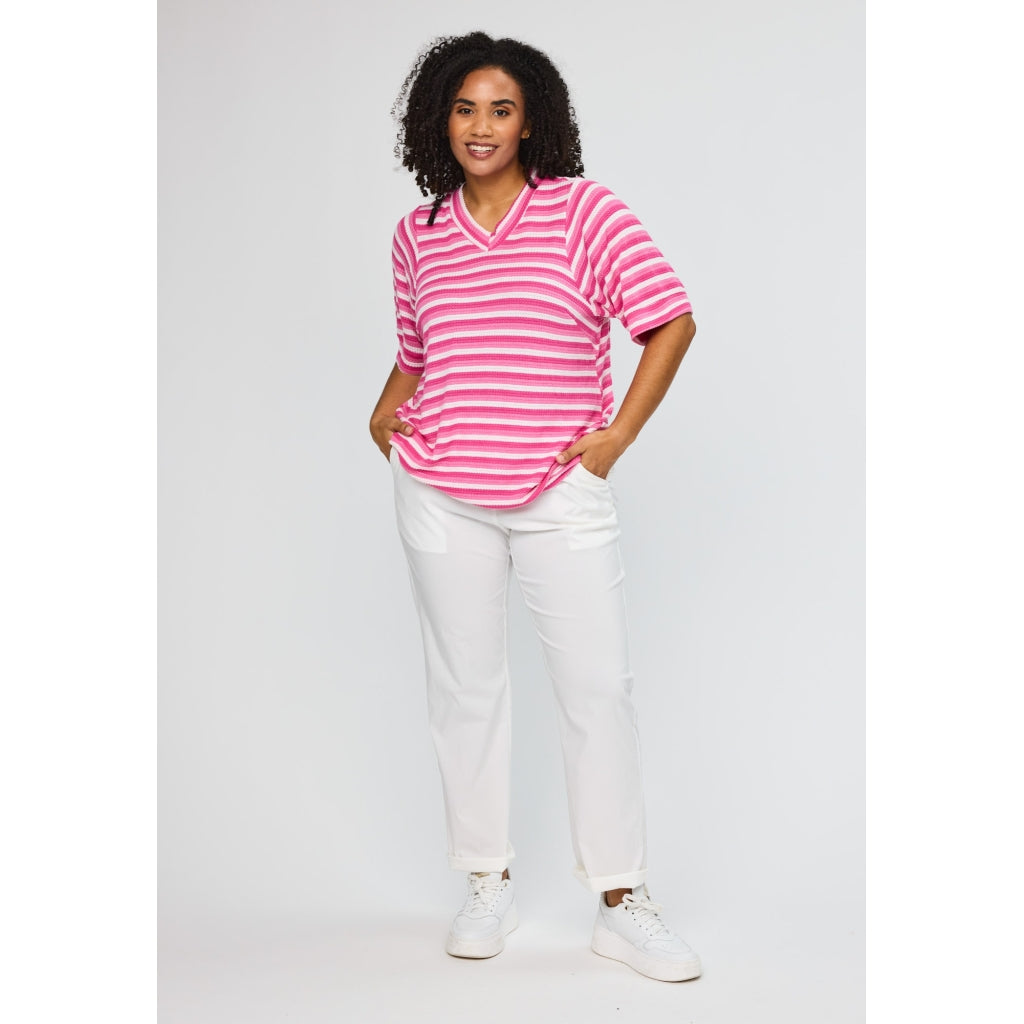 Studio SJessia Blouse Blouse Pink white stripe