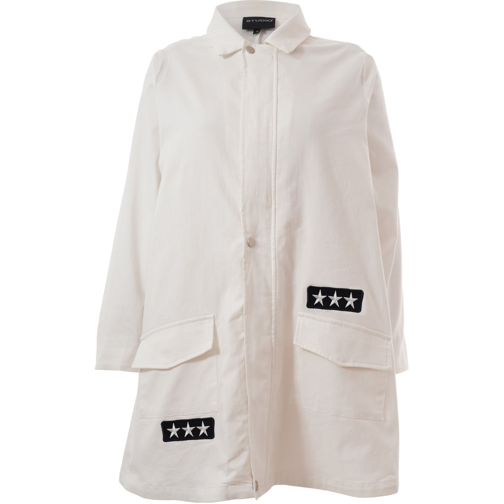 Studio SJessy long worker jacket Jacket White