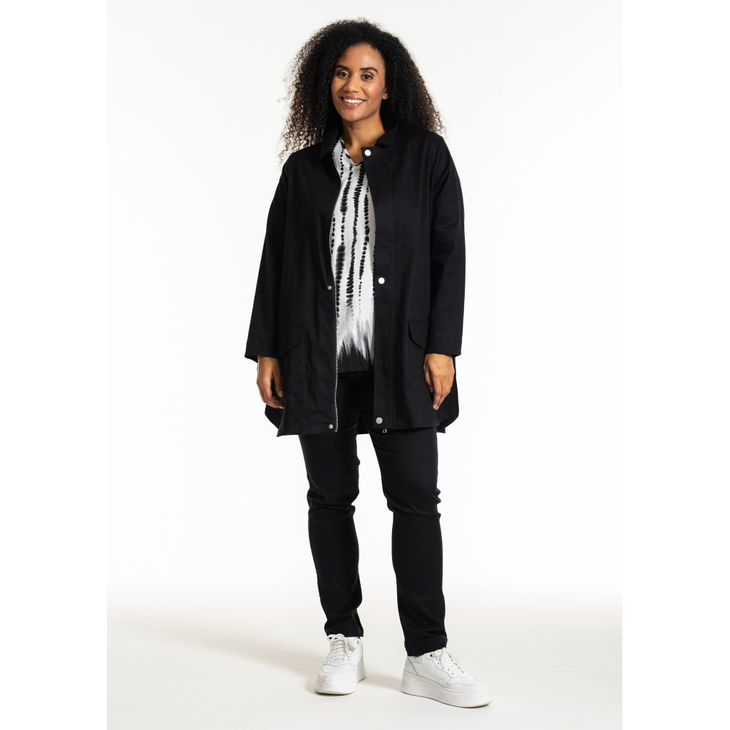 Studio SJessy long worker jacket without in broidery Jacket Black