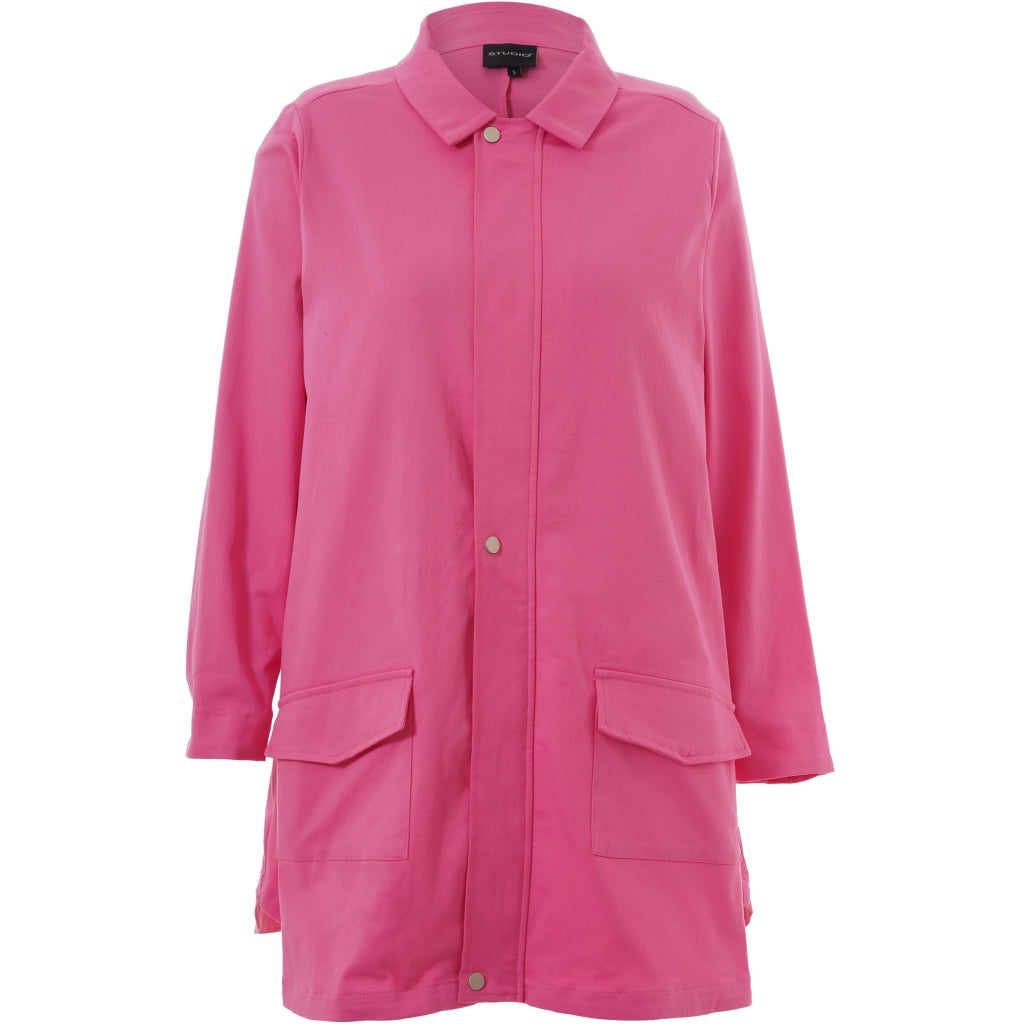 Studio SJessy long worker jacket without in broidery Jacket Pink