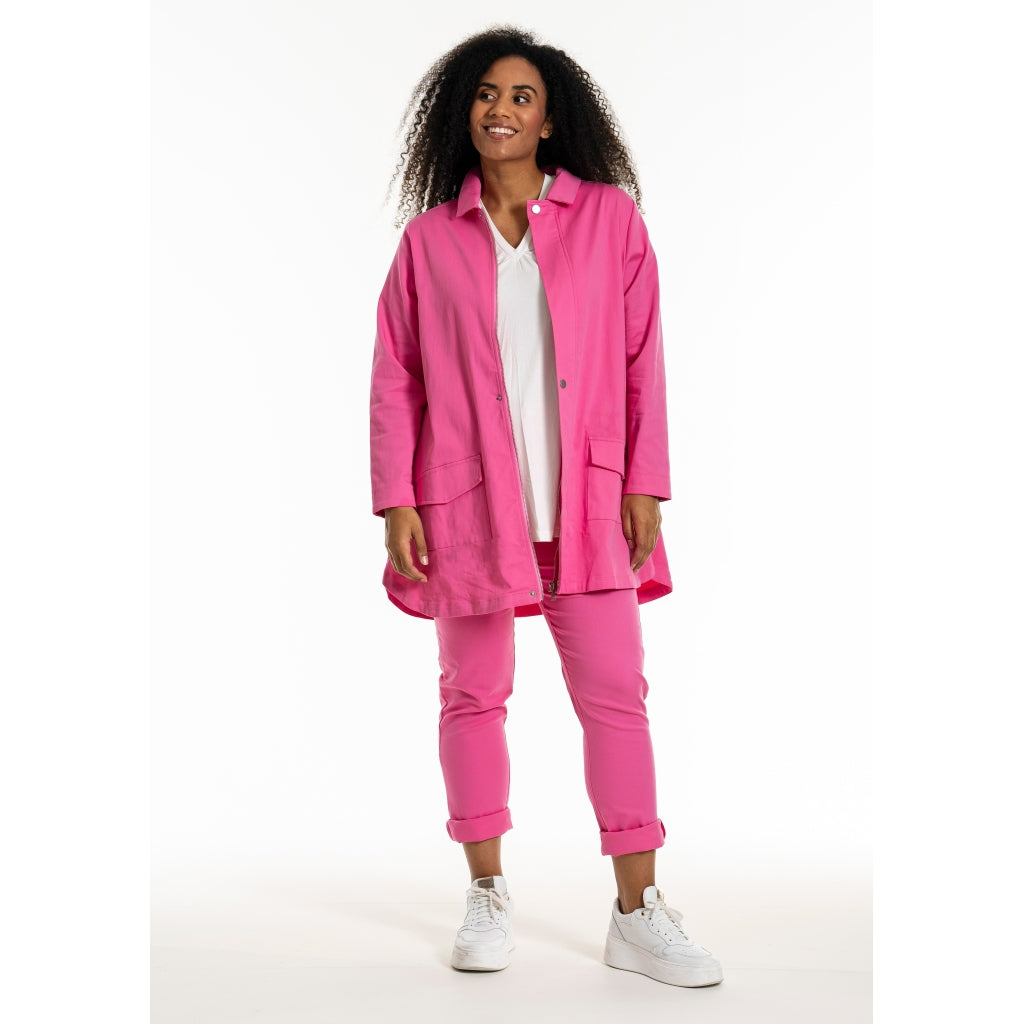 Studio SJessy long worker jacket without in broidery Jacket Pink