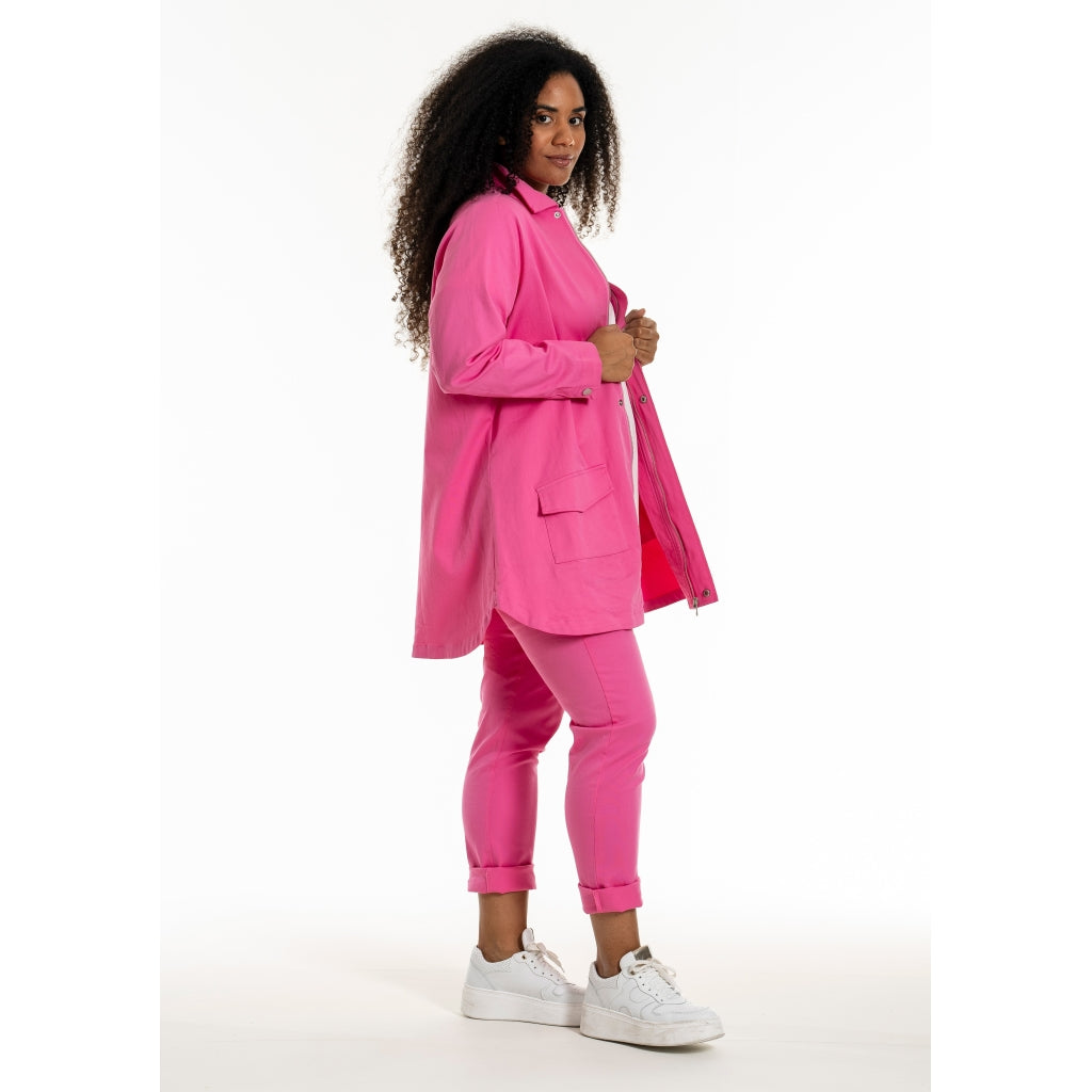 Studio SJessy long worker jacket without in broidery Jacket Pink