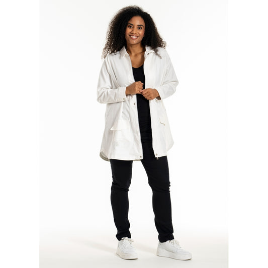 Studio SJessy long worker jacket without in broidery Jacket White