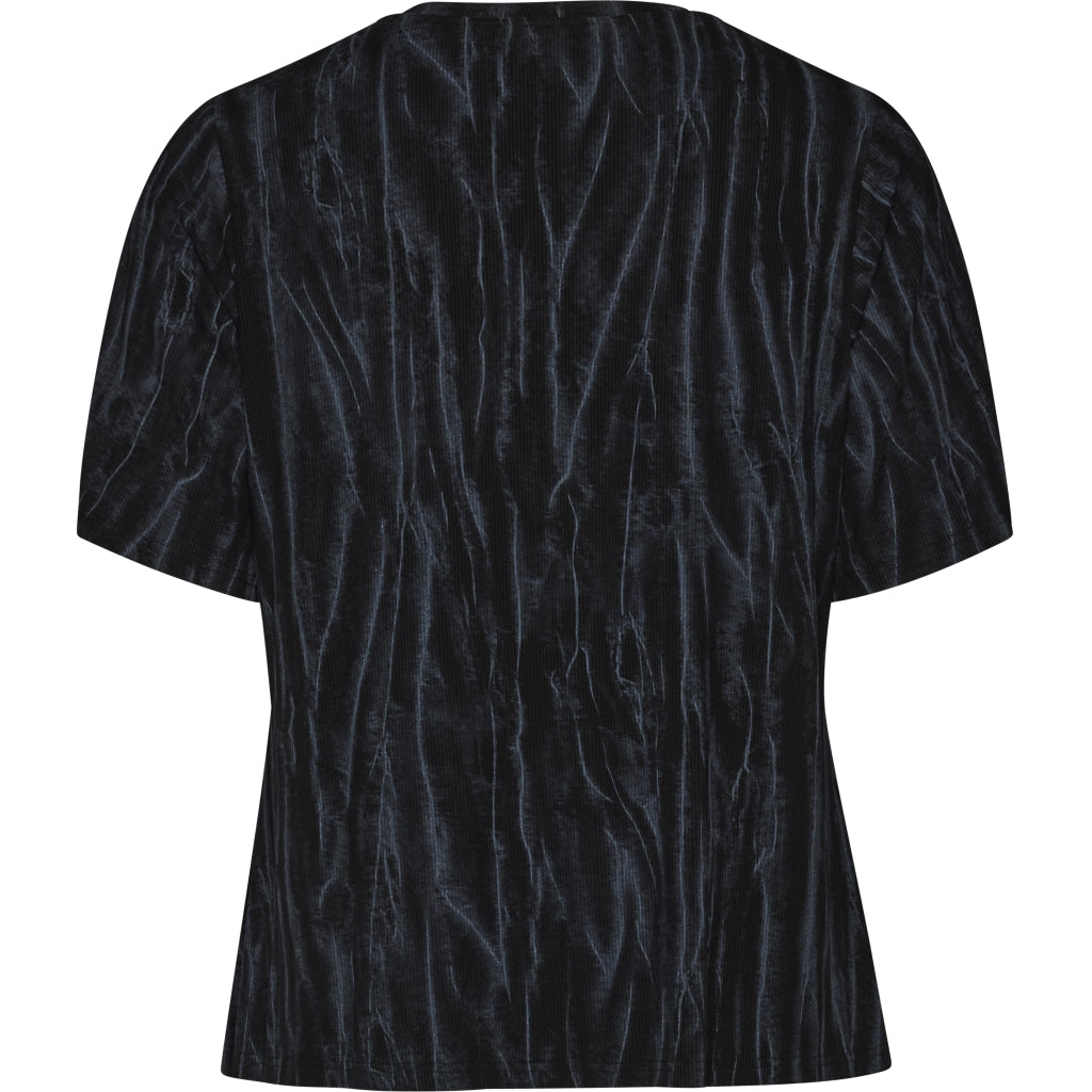Studio SJohanne Blouse Blouse Black with grey print