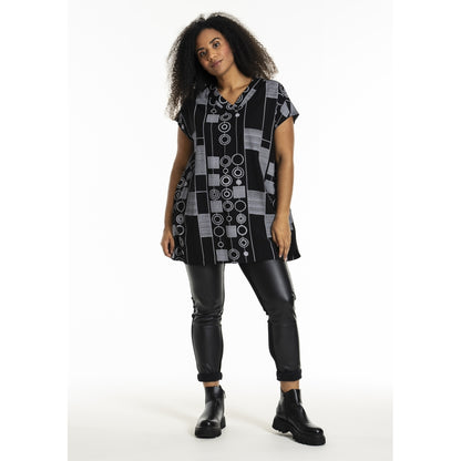 Studio SJosine Tunic Tunic Black with white patterns