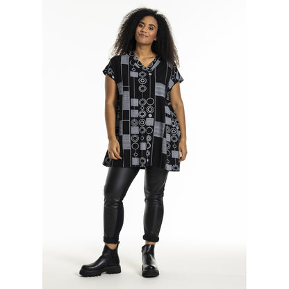 Studio SJosine Tunic Tunic Black with white patterns