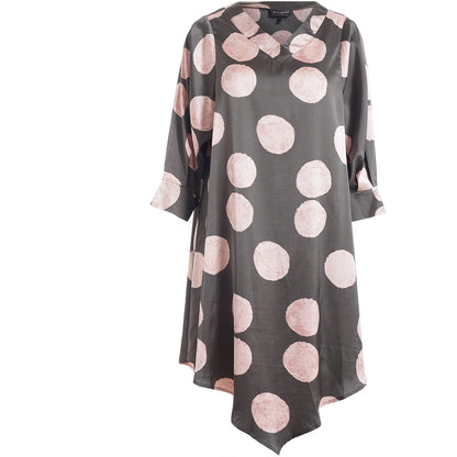 Studio SJuline Tunic Tunic Black with rose large dot
