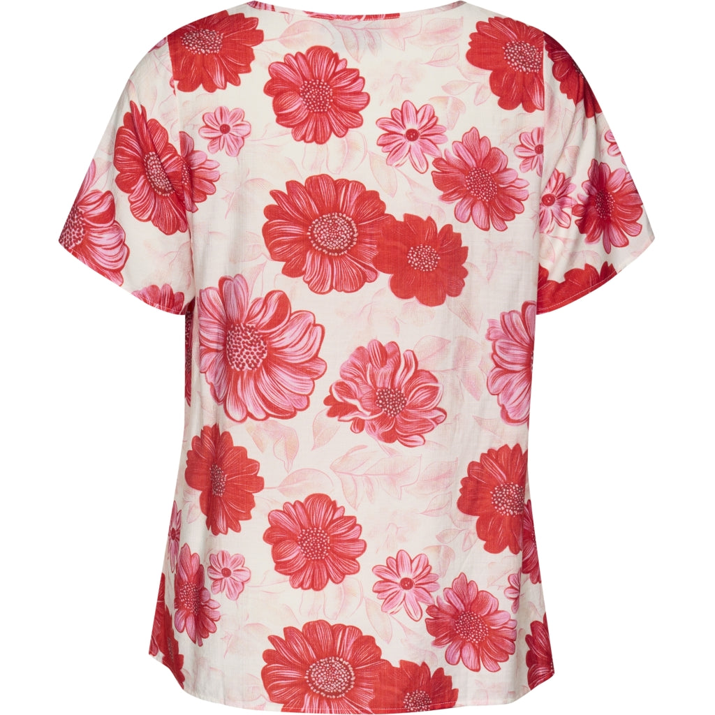 Studio SKimma Blouse Blouse White with Red Flower