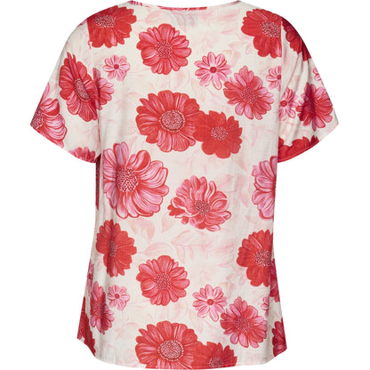 Studio SKimma Blouse Blouse White with Red Flower