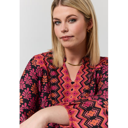 Studio SLaura Dress Dress Board black-pink and orange