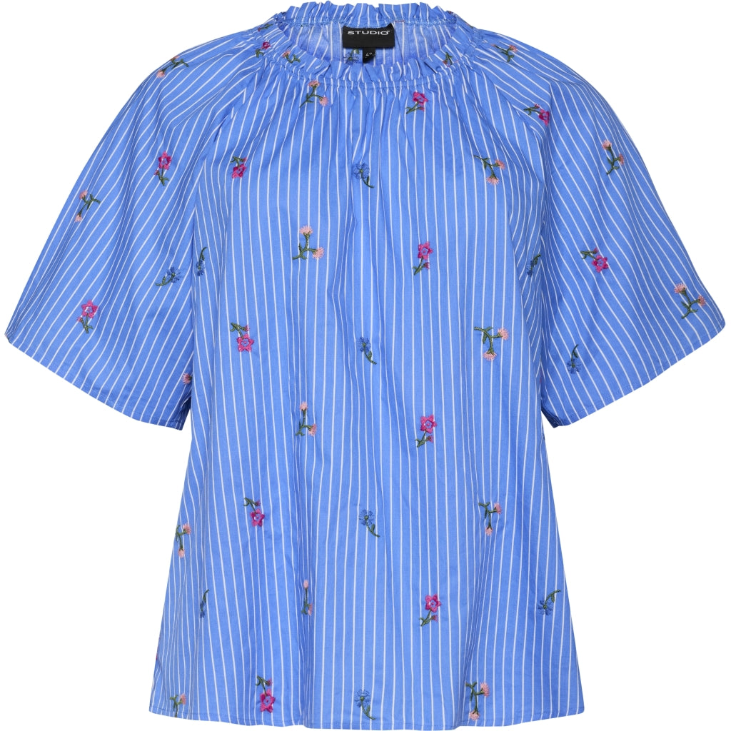 Studio SLeni Blouse Blouse Blue/White stripe