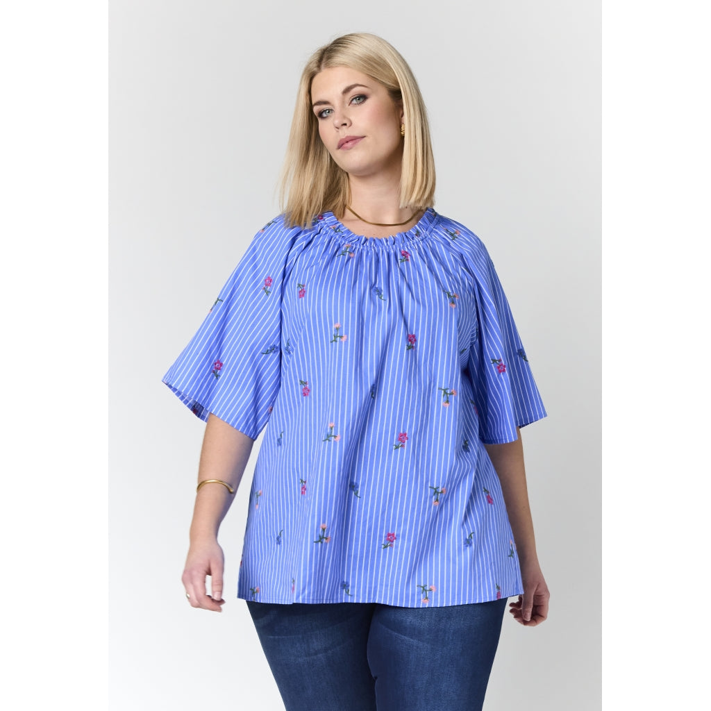 Studio SLeni Blouse Blouse Blue/White stripe