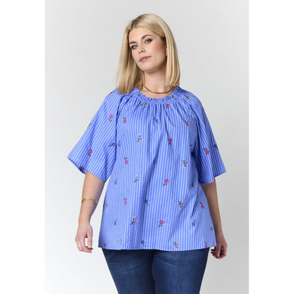 Studio SLeni Blouse Blouse Blue/White stripe