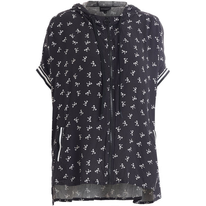 Studio SLilia vest with zipper Vest Black with white