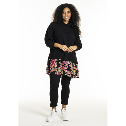 Studio SLisan Shirt Shirt Black with multicolor flowers