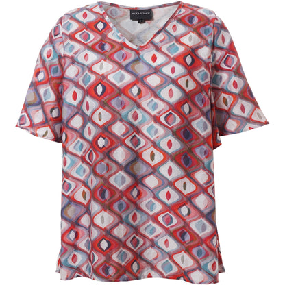 Studio SLissi Blouse Blouse Red multi pattern print