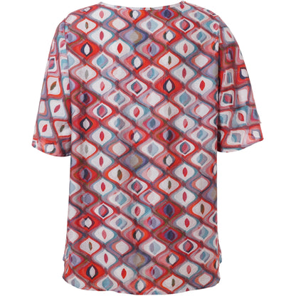 Studio SLissi Blouse Blouse Red multi pattern print