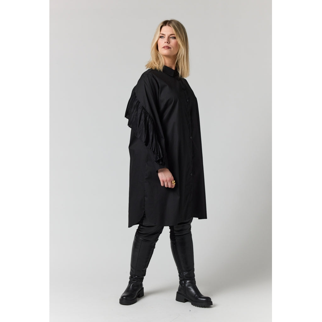 Studio SLiva-Marie Dress with plisse Dress Black