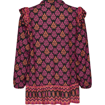 Studio SLiva-Sofie Blouse Blouse Board black-pink and orange