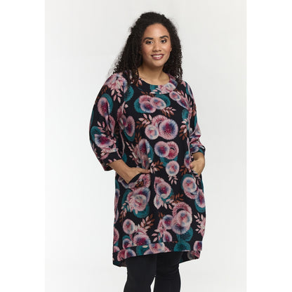 Studio SLonetta Dress with pockets Dress Big pink flowers