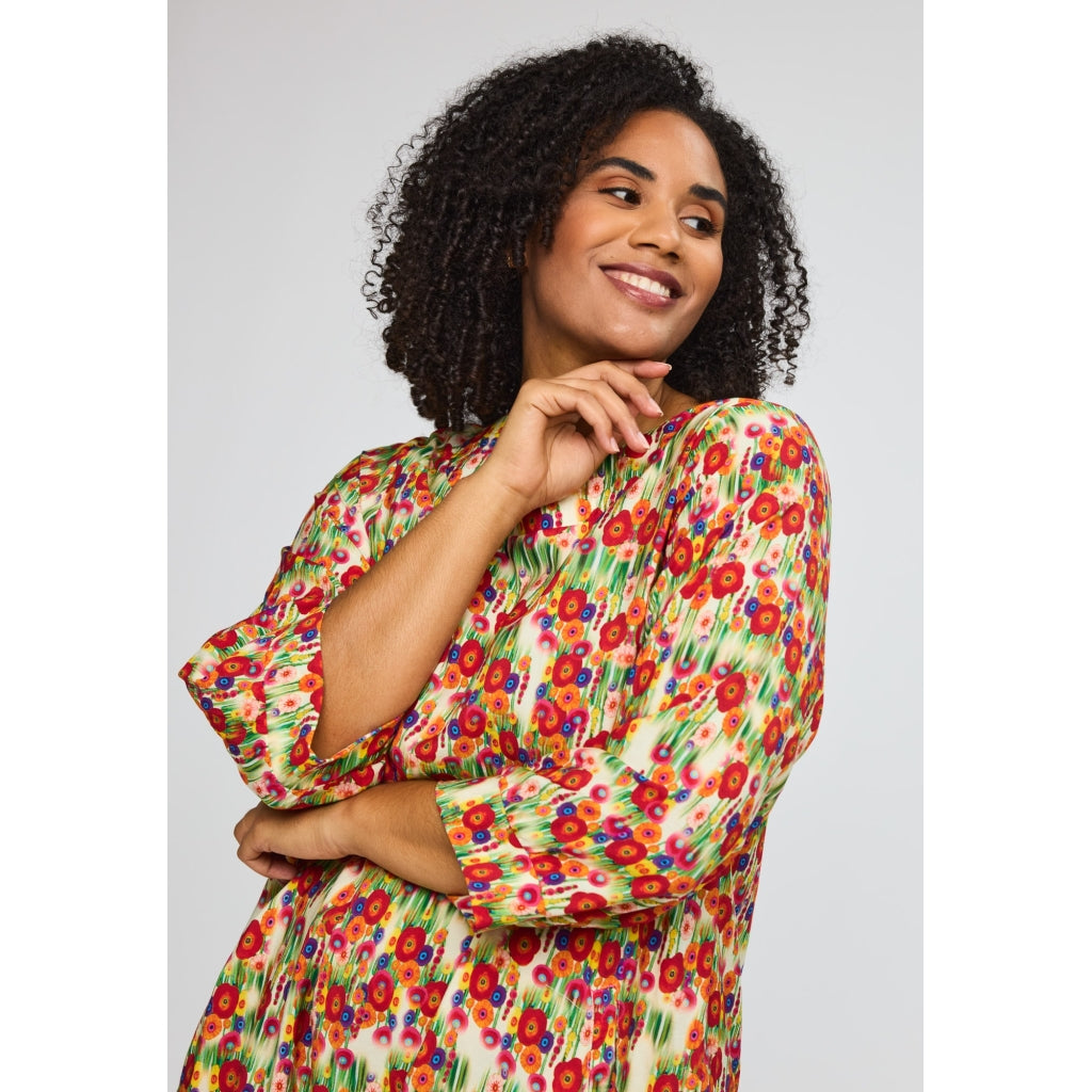 Studio SLonetta Dress with pockets Dress Red flower print