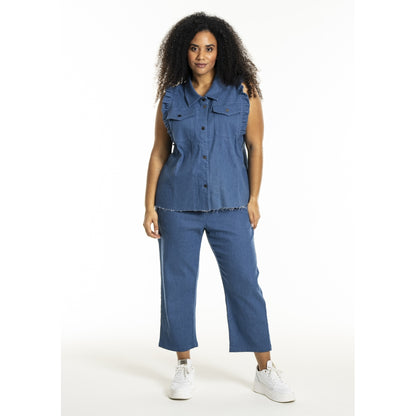 Studio SLora Trousers Trousers Light Blue Denim