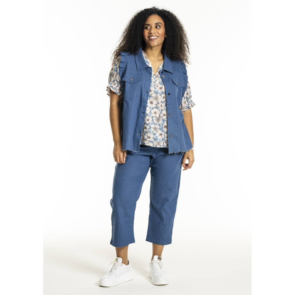 Studio SLucy Jeans vest Vest Light Blue Denim